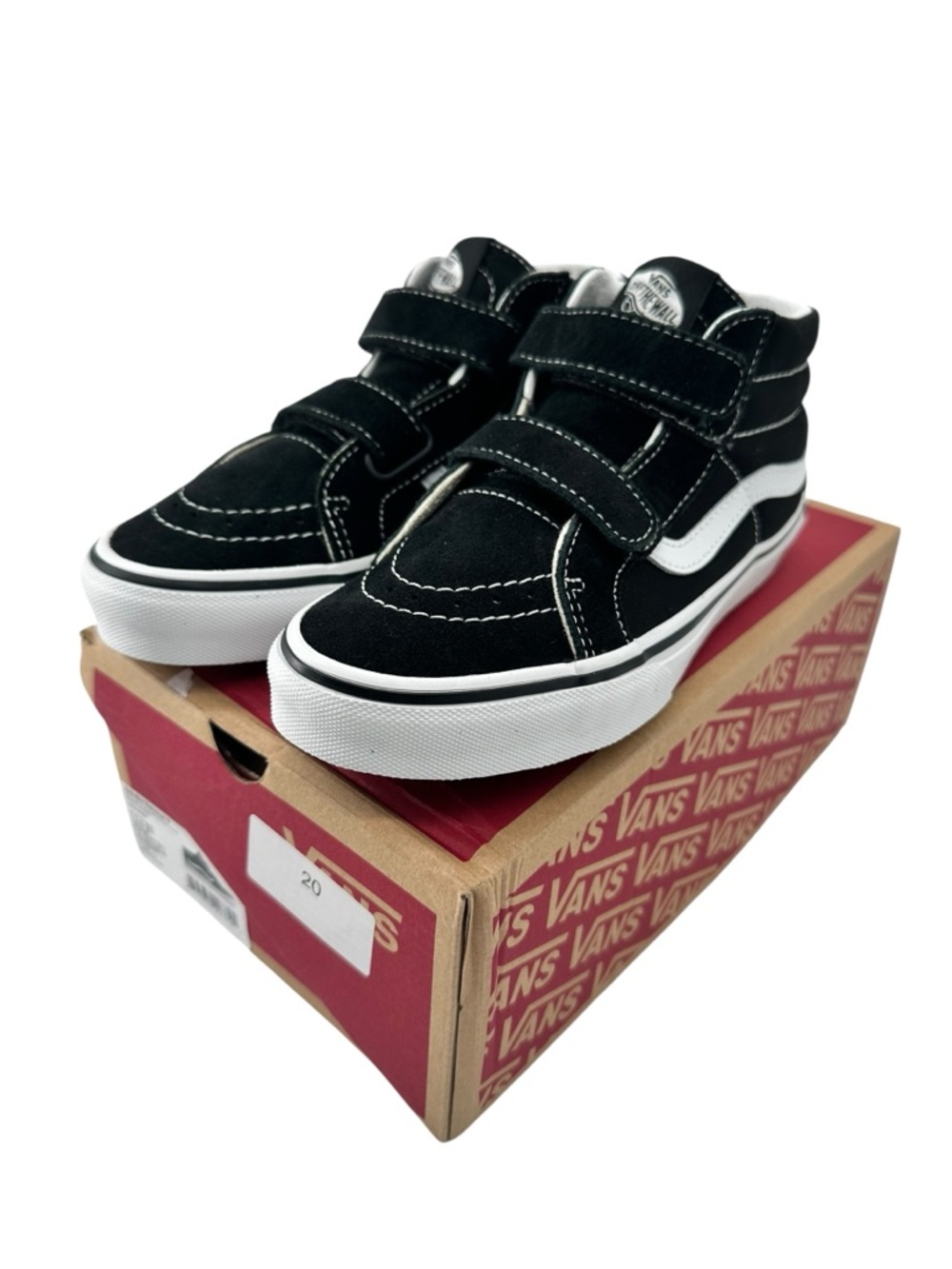 🖤 Vans Kids Sk8-Mid Reissue V - Black/White - Size 3 Kids